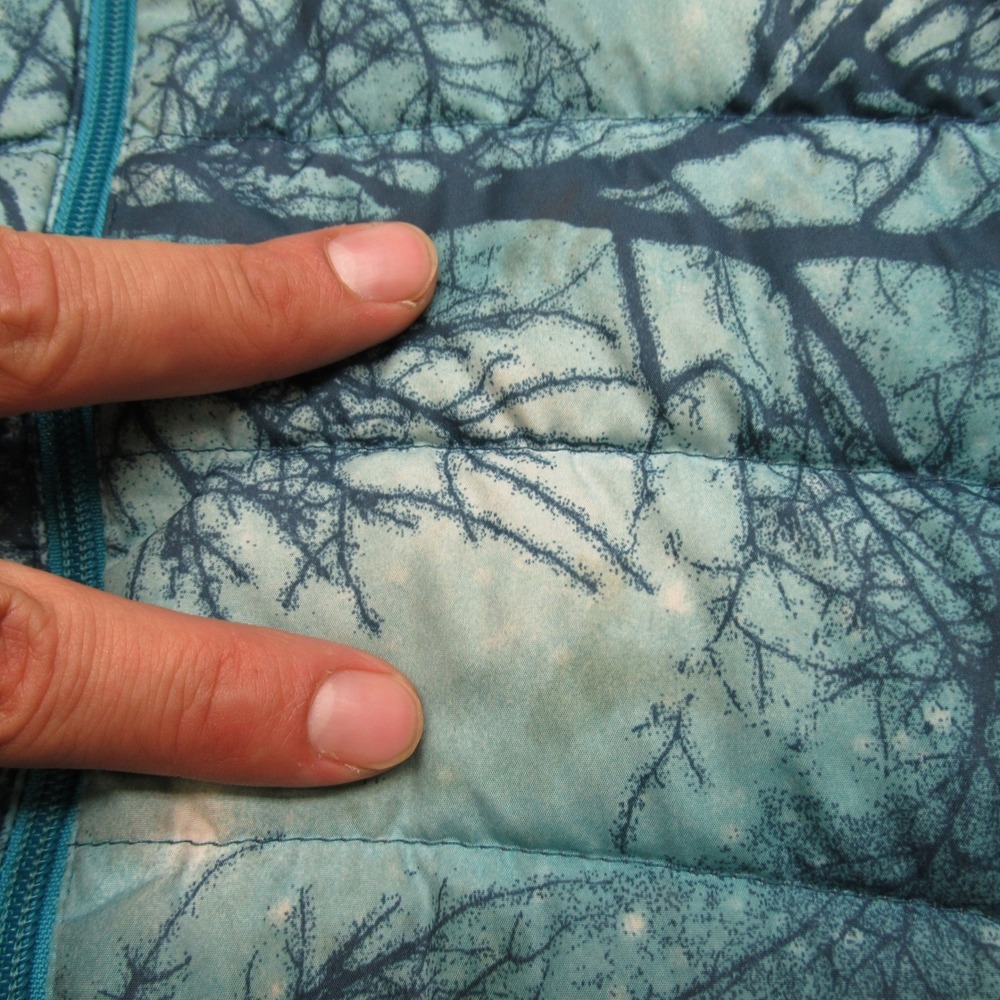 Patagonia Down Sweater Down‎ Jacket Girls XL 14 Teal Tree Print Puffer Warm READ - Picture 8 of 16